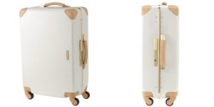 ジュエルナローズのかわいい白スーツケース