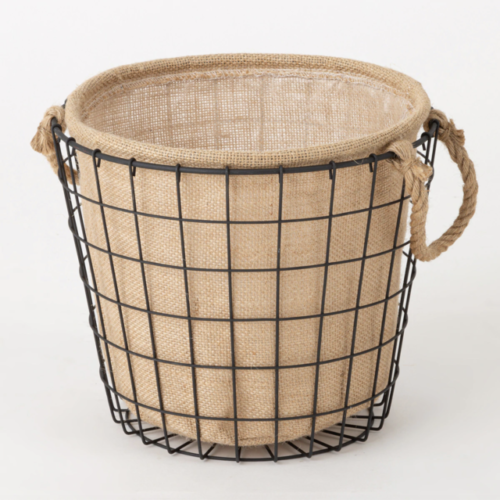 ニトリのワイヤーバスケットの鉢カバー